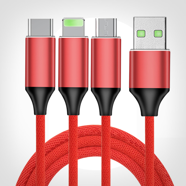 一拖三布藝數據線