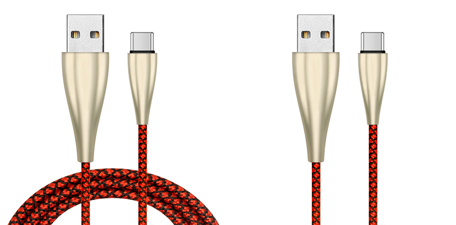  鋅合金編織數據線