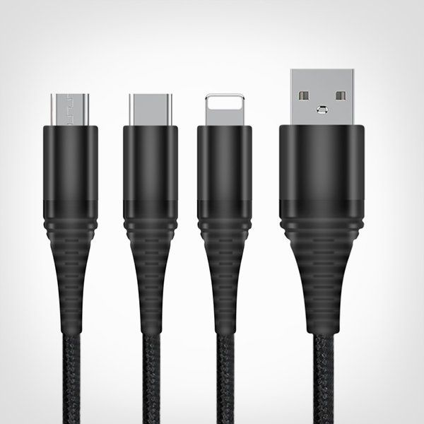 一拖三編織數據線