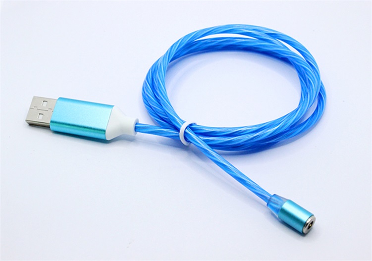 藍色流光磁吸數據線